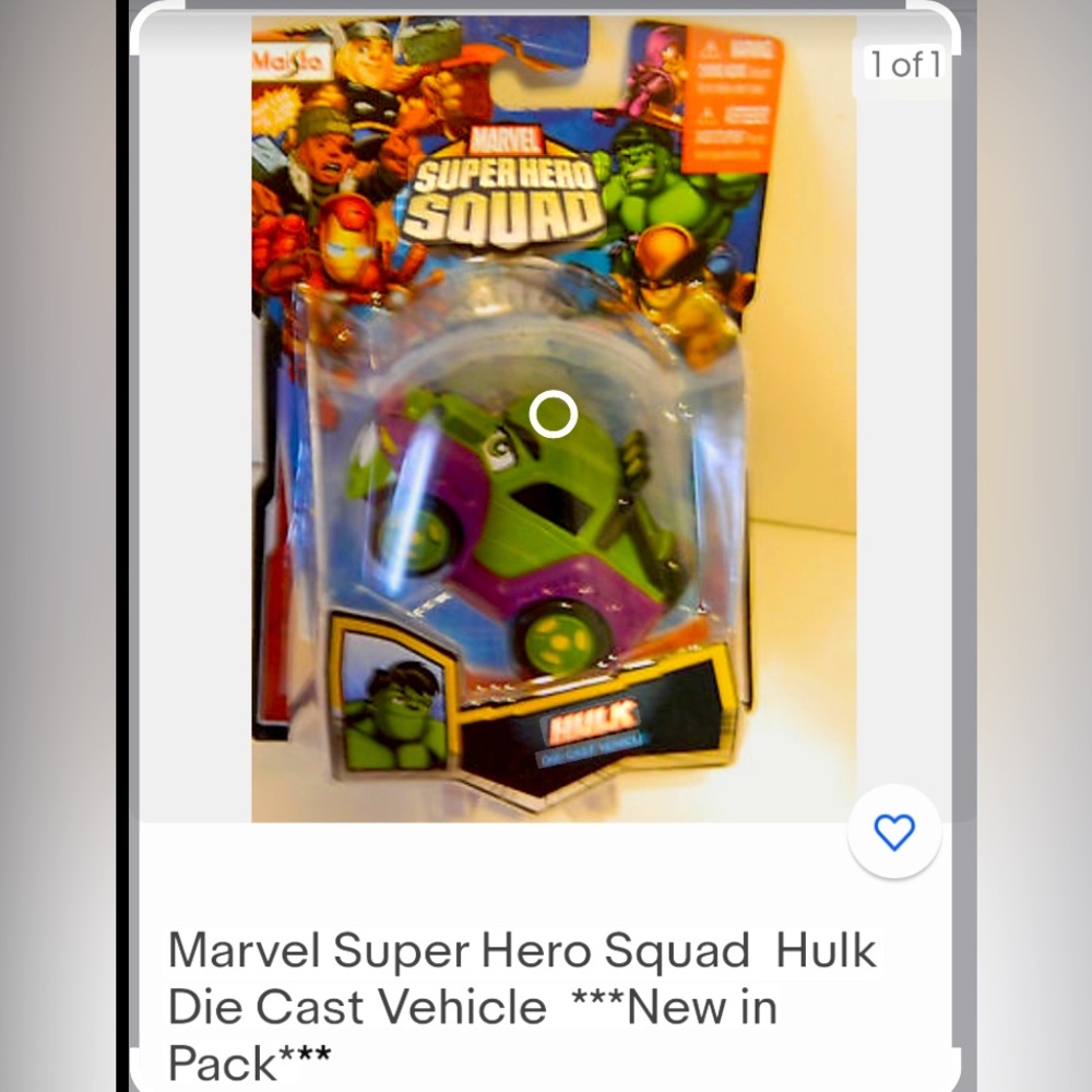 Marvel superhero squad car the Hulk